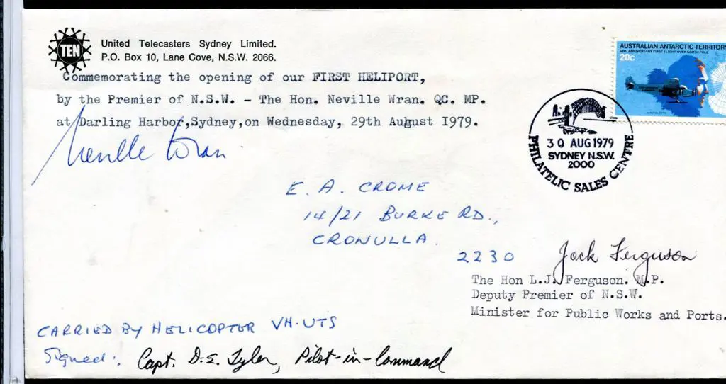 1979 (29th Aug) Helicopter carried cover on ... Image 1++