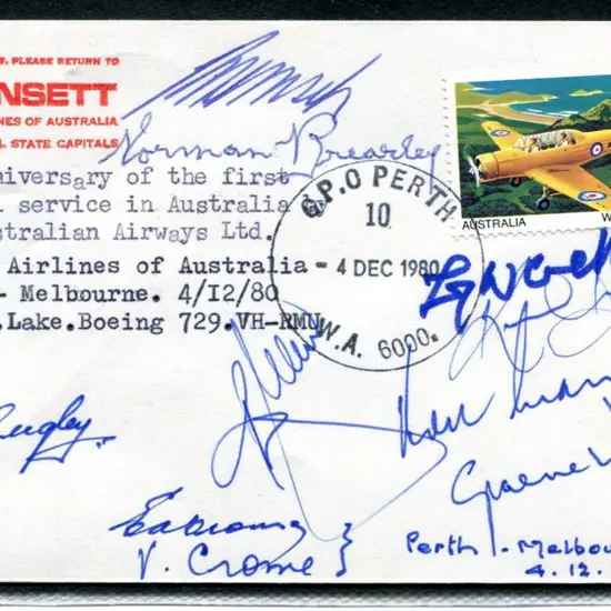 1980 (4th Dec) 59th Anniv of First Air Mail ...