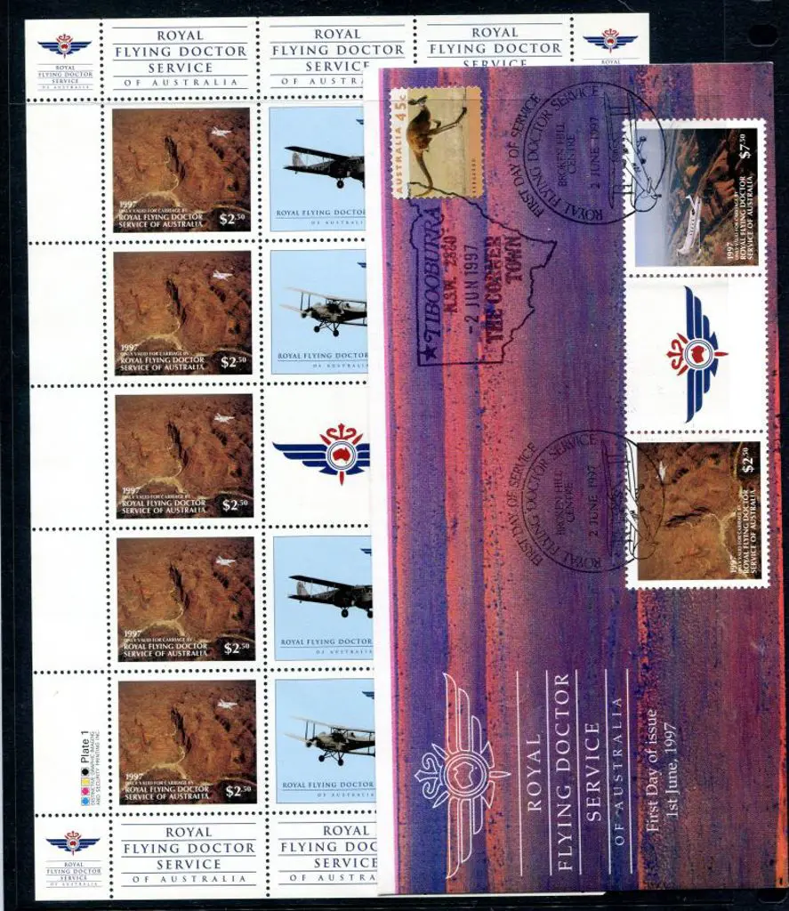 1997 (2nd June) $10 Royal Flying Doctor gutter ... Image 1++