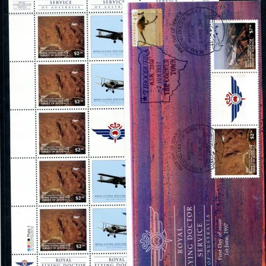 1997 (2nd June) $10 Royal Flying Doctor gutter ...