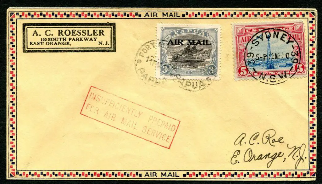 1930 (11th Mar) USA Internal Airmail combination ... Image 1++