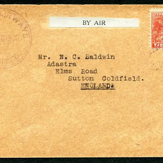 1930 (18th Aug) Wau to Rabaul with 1½d Huts tied ...