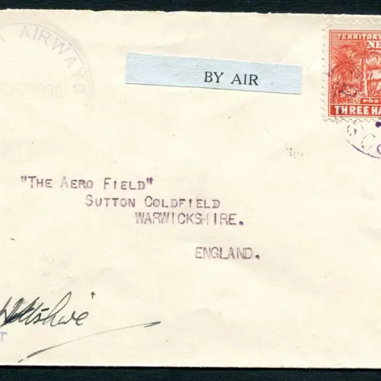 1930 (22nd Sept) ditto but pilot signed by WM ...
