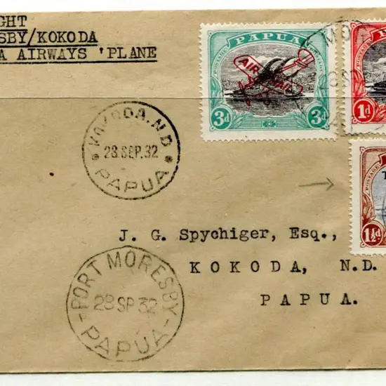 1932 (28th Sept) Port Moresby to Kokoda by Guinea ...