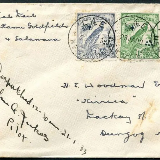 1933 (21st Jan) Kainantu to Lae to Salamaua ...