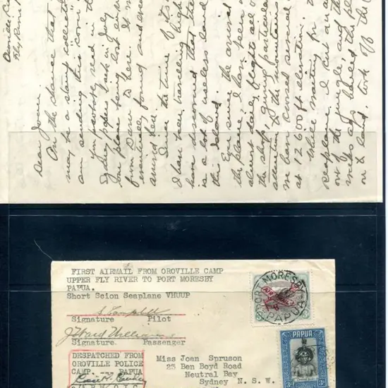 1935 (23rd Oct) Oroville to Port Moresby ...