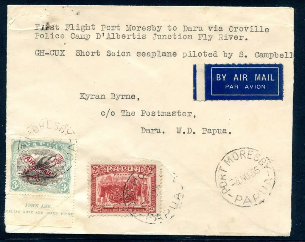 1935 (27th Nov) "First Flight Port Moresby to Daru ... Image 1++