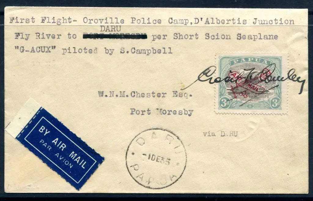 1935 (27th Nov) "First Flight - Oroville Police ... Image 1++