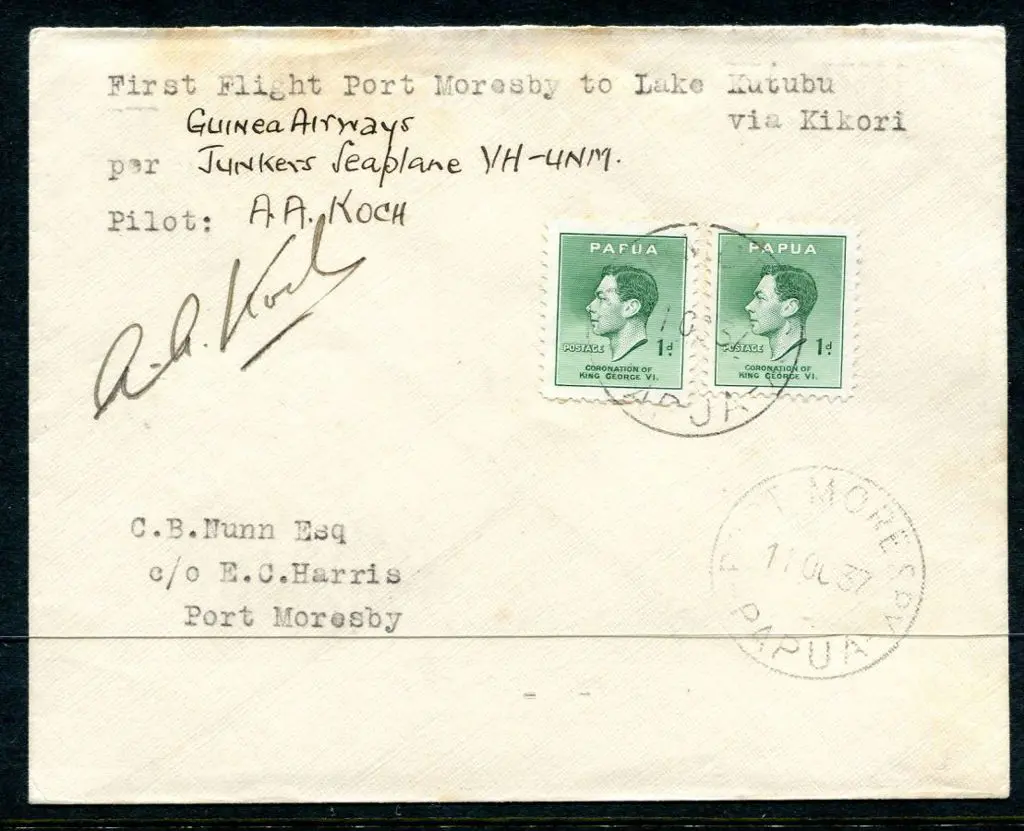 1937 (11th Oct) Port Moresby to Lake Kutubu with ... Image 1++