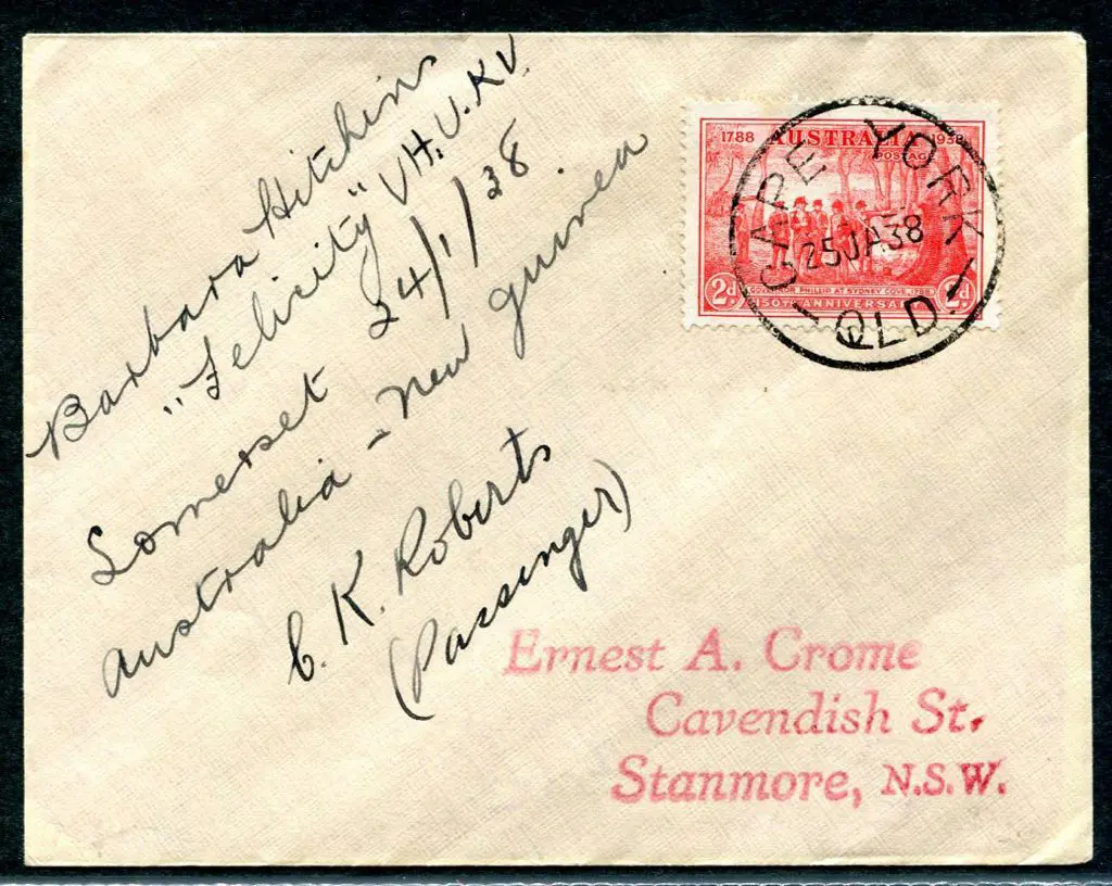1938 (20th Jan) Sydney to Cape York intermediate ... Image 1++