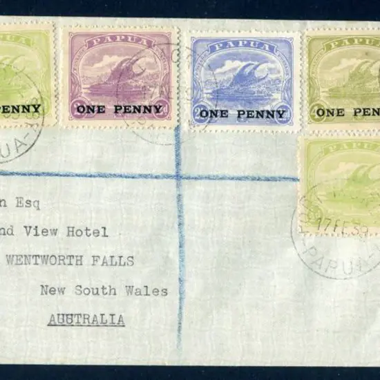 1939 (17th Feb) Port Moresby, Papua to Wentworth ...