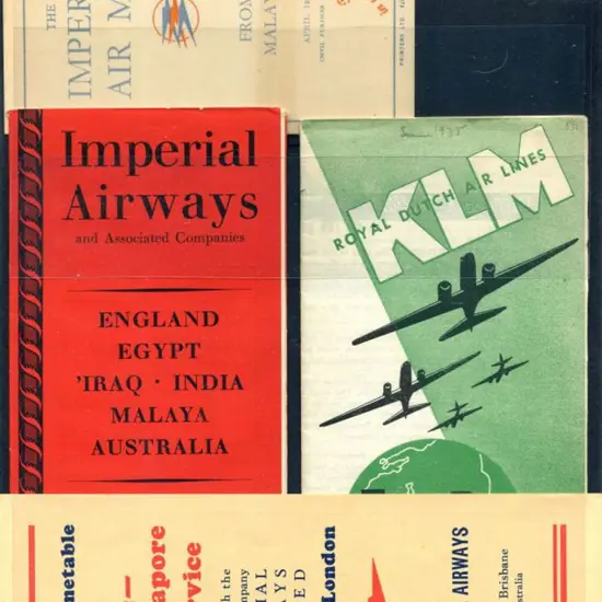1935 Air timetables for Imperial Airways England ...