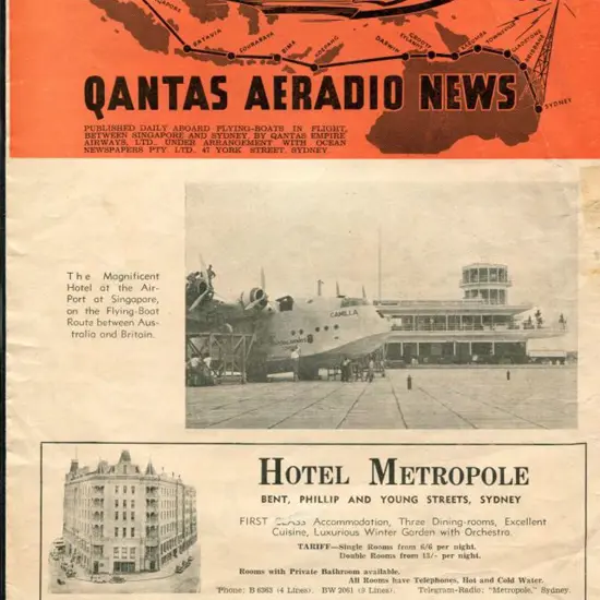 1940 (2nd March) First edition of the "Qantas ...