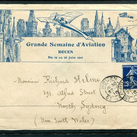 France 1910 (22nd June) Illustrated cover hand ...