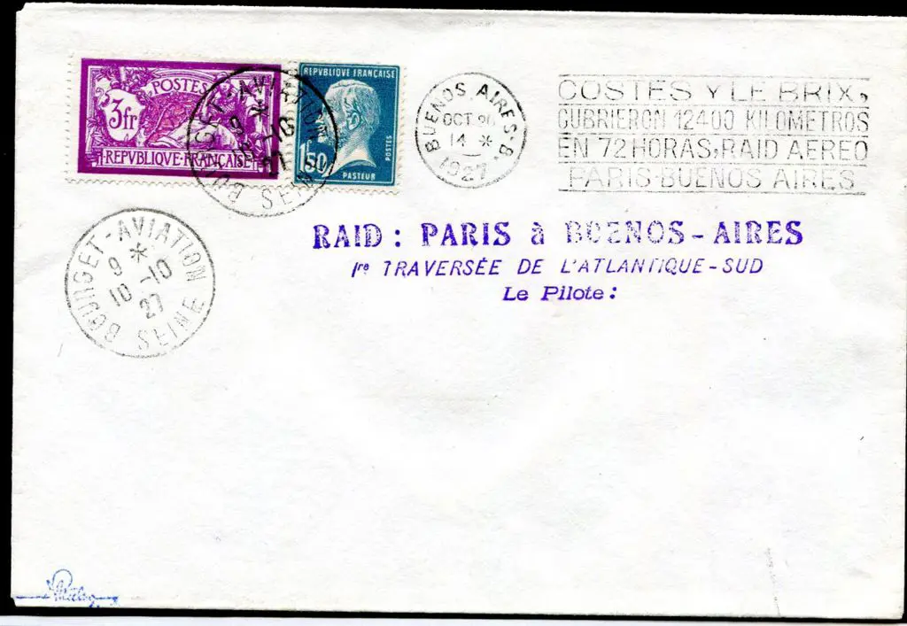 France 1927 (10th Oct) France to Argentina by ... Image 1++