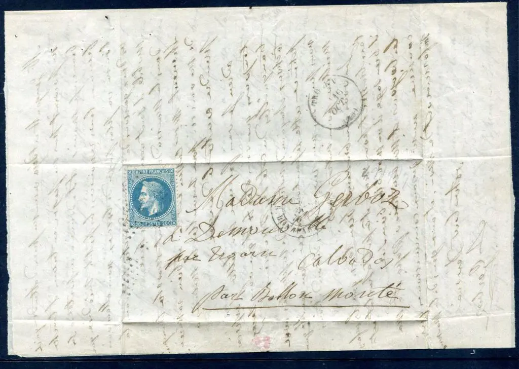 France 1870 (29th Sept) Balloon mail carried on ... Image 1++