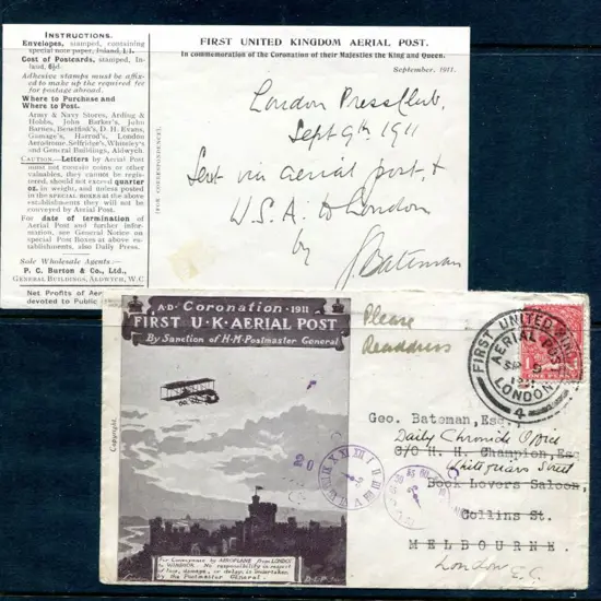 Great Britain 1911 (9th Sept) London to Windsor ...