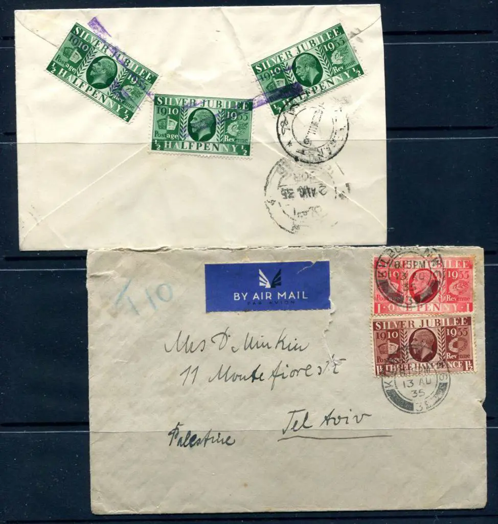 Great Britain 1935 (13th Aug) London to Tel Aviv ... Image 1++