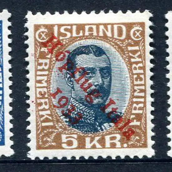 Iceland 1933 "Hopflug Italia 1933" Balboa ...