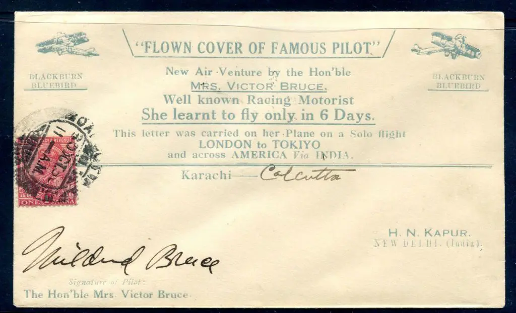 India 1930 (30th Oct) Karachi to Calcutta "New Air ... Image 1++
