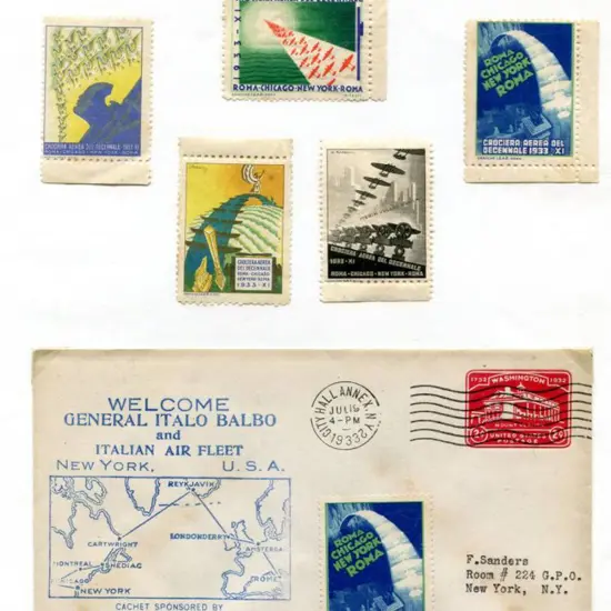 Italy 1933 (19th July) General Italo Balbo mass ...