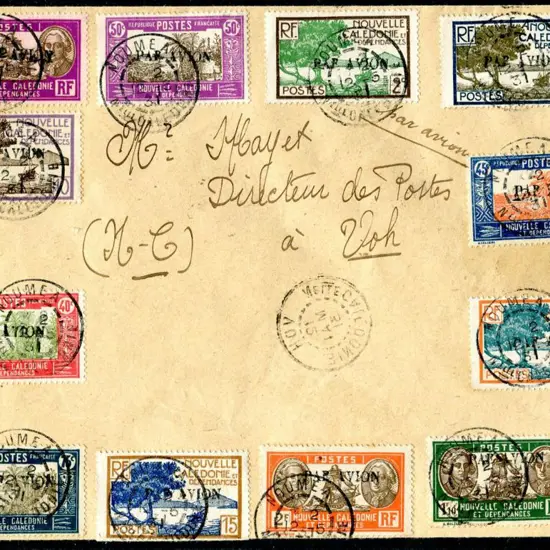 New Caledonia 1931 (12th May) Internal airmail ...