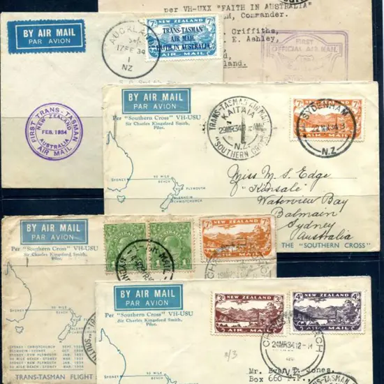 New Zealand 1934 (17th Feb) Trans-Tasman Auckland ...