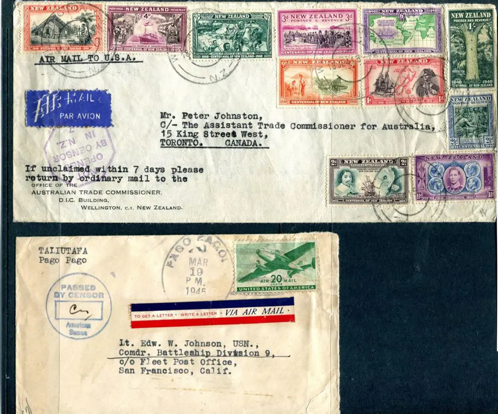 New Zealand 1941 (19th July) New Zealand to Canada ... Image 1++