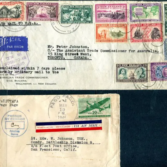 New Zealand 1941 (19th July) New Zealand to Canada ...