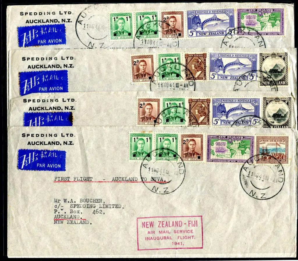 New Zealand 1941 (11th Nov) Auckland to Suva with ... Image 1++