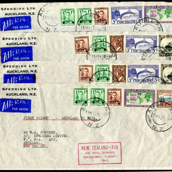 New Zealand 1941 (11th Nov) Auckland to Suva with ...
