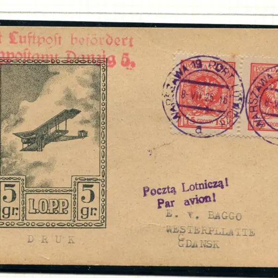 Poland 1925 (8th July) LOPP (Air Defence Fund) 5gr ...