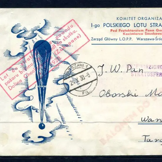 Poland 1938 (4th Sept) Proposed First Polish ...