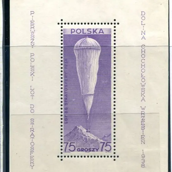 Poland 1938 (4th Sept) Polish Stratosphere M/S ...