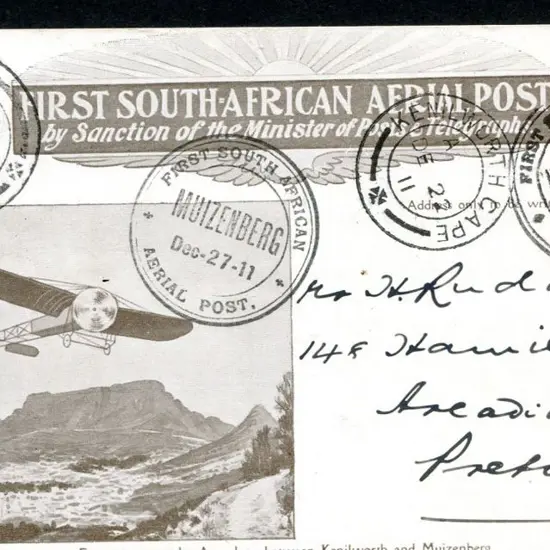 South Africa 1911 (27th Dec) Kenilworth to ...