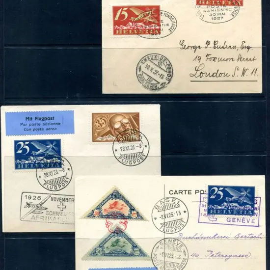 Switzerland 1925 (2nd June) Geneva to Basel ...