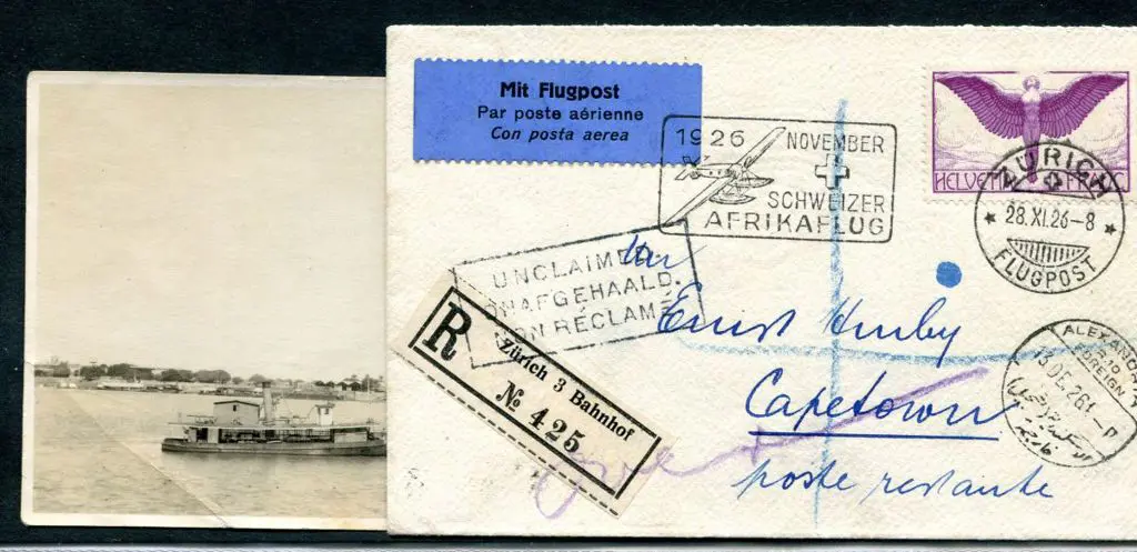 Switzerland 1926 (7th Dec) Switzerland to South ... Image 1++