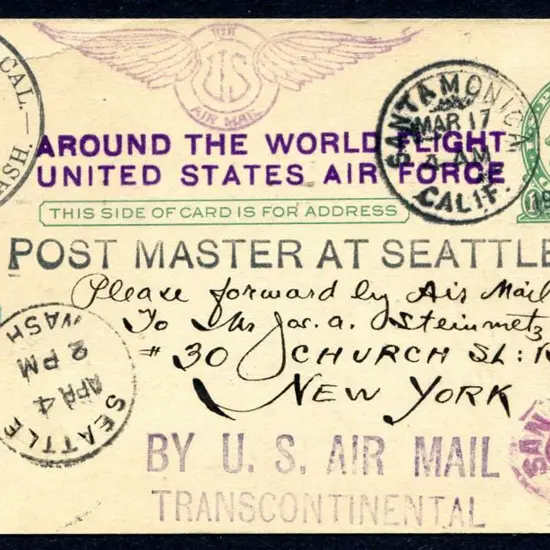 USA 1924 (Apr-Sept) First Aerial Circumnavigation ...