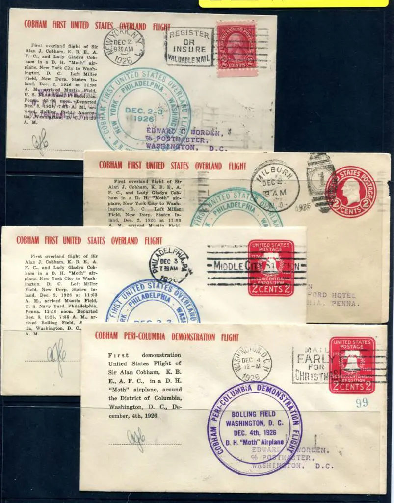 USA 1926 (2nd Dec) New York to Washington via ... Image 1++