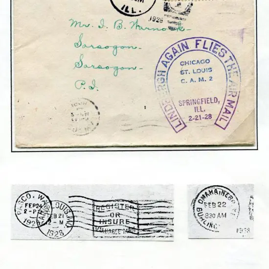 USA 1928 (21st Feb) Springfield to St Louis ...