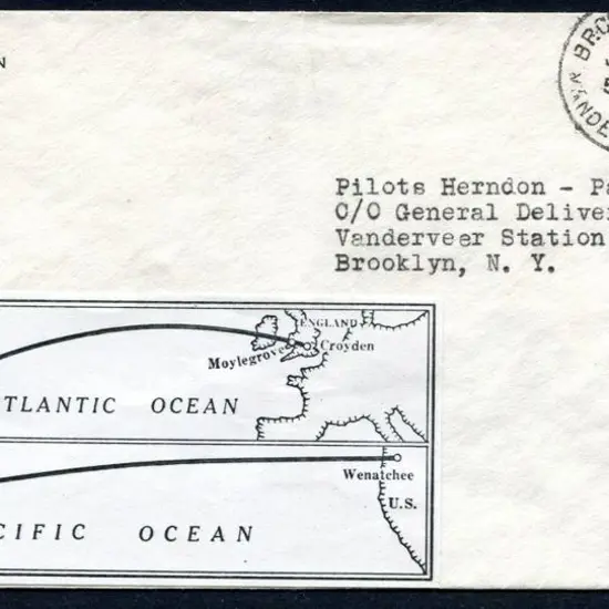 USA 1931 (28th July) New York to London cover ...