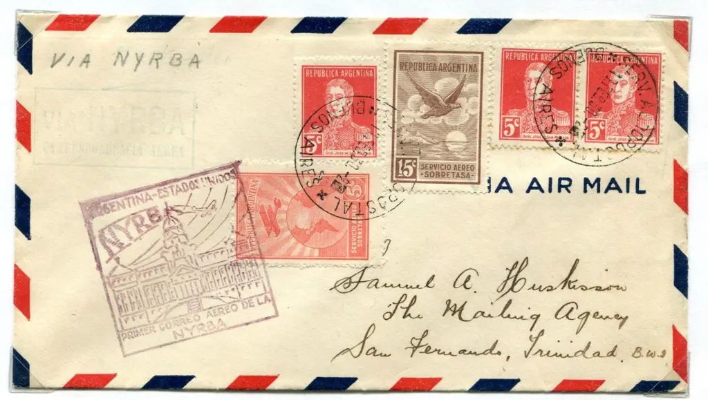 1930 (19th Feb) Argentina to USA first flight ... Image 1++