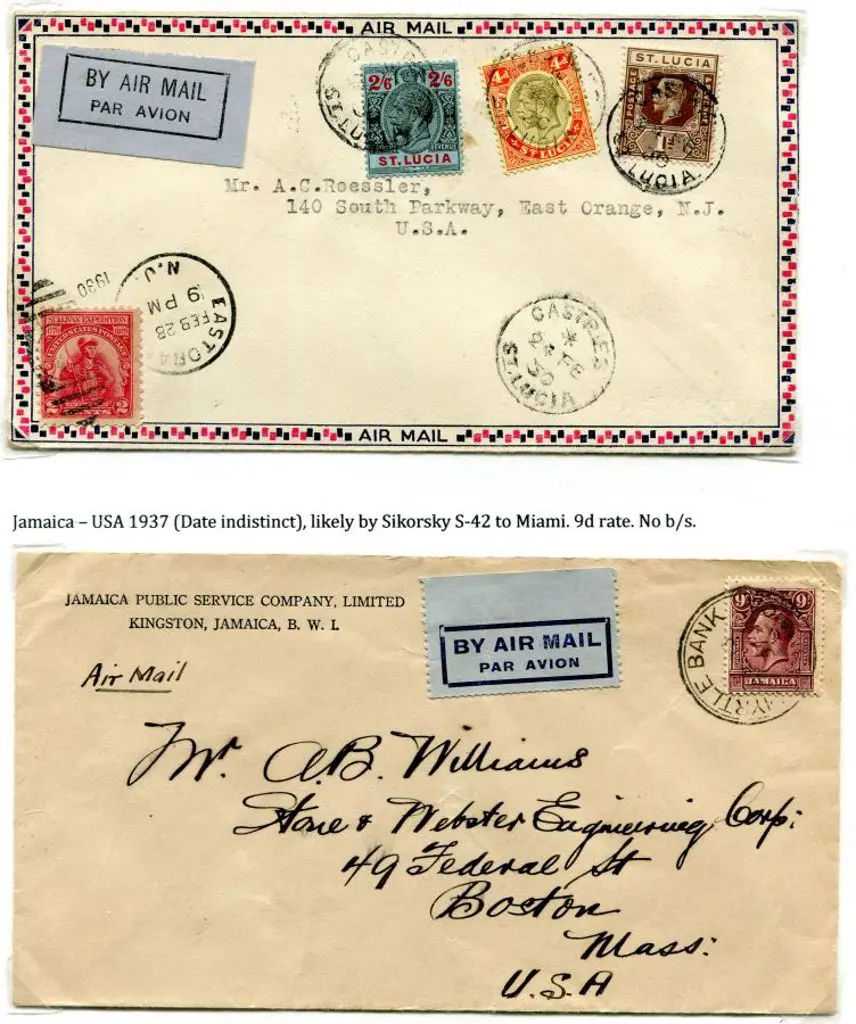 1930 (24th Feb) FAM 6 & 10 commercial mail from St ... Image 1++