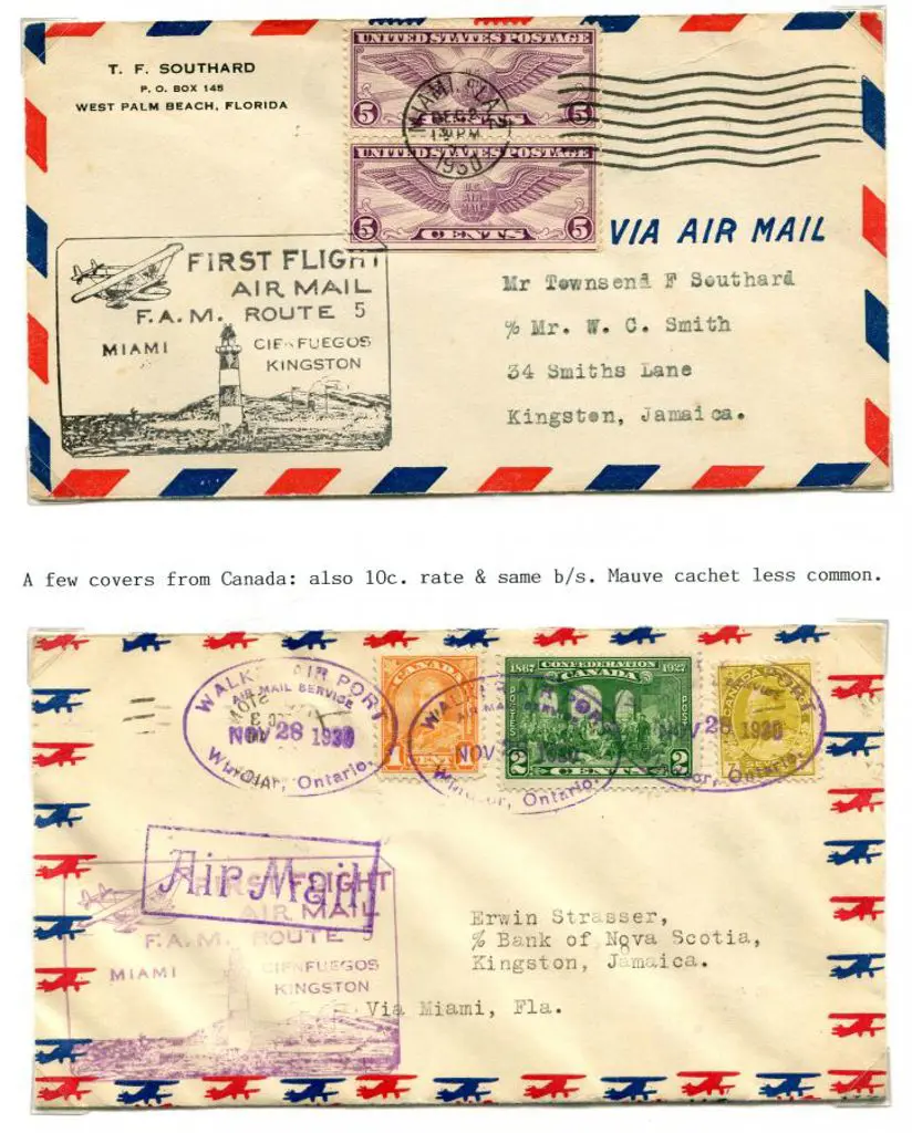 1930 (2nd Dec) First Direct Flight from USA to ... Image 1++