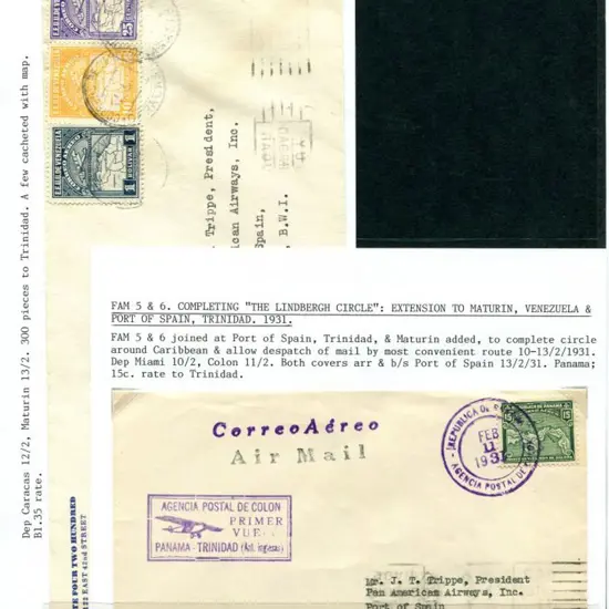 1931 (11th Feb) "Completing the Lindbergh Circle" ...