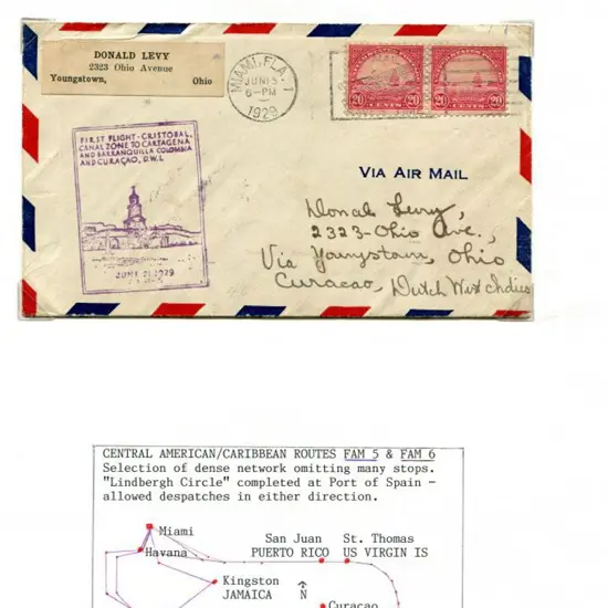 1929 (18th June) Cristobel, Canal Zone to ...