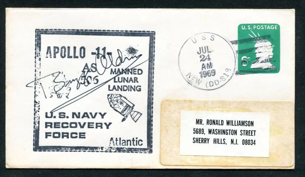 1969 (24th July) 6c USA embossed pre-stamped env ... Image 1++