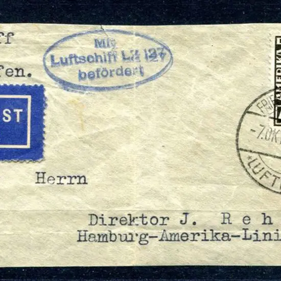 1928 (7th Oct) Friedrichshafen (Bodensee) to New ...