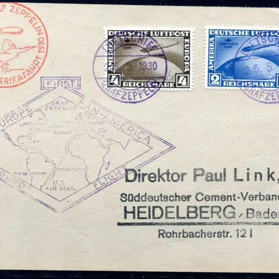 1930 (25th May) "First Europe Pan-America Round ...