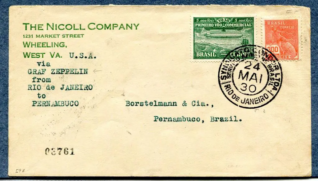 1930 (24th May) Rio de Janeiro to Pernambuco, ... Image 1++